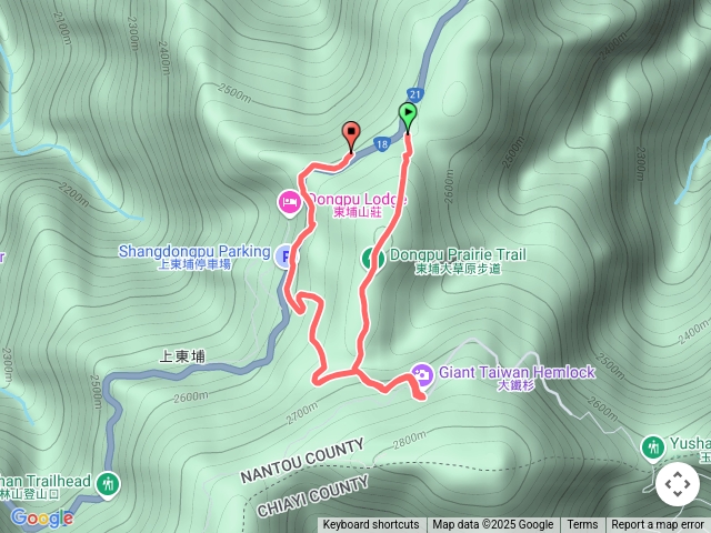大草原步道、大鐵杉O形