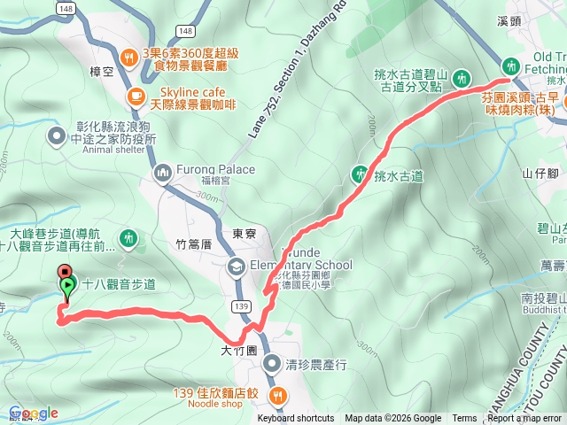十八觀音步道挑水古道預覽圖
