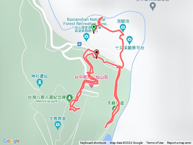 八仙山遊樂區步道