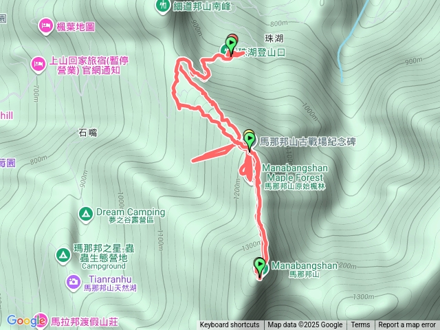 馬那邦山珠湖入上湖出預覽圖