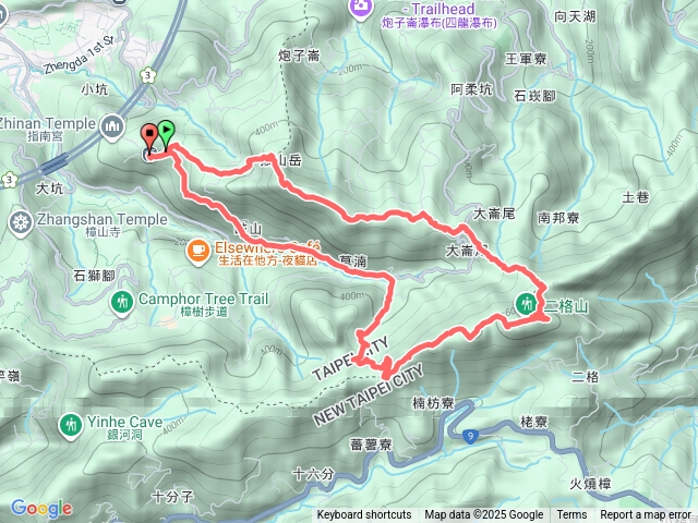 猴山岳二格山五連峰縱走預覽圖