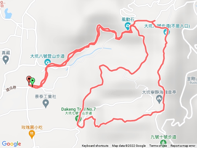 大坑8上轉6轉7回8下