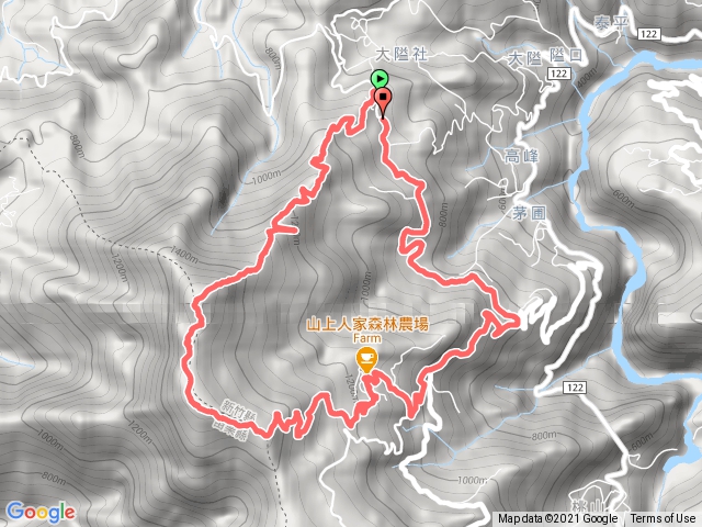 鵝公髻第一登山口上山上人家下O形