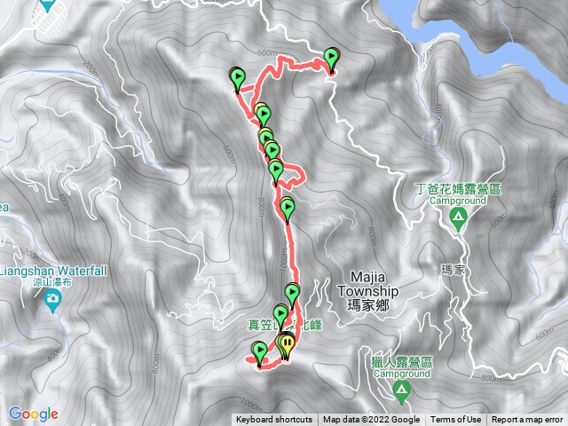 白賓山後山 三角點 白賓名樹 真笠山 真笠山東北峰