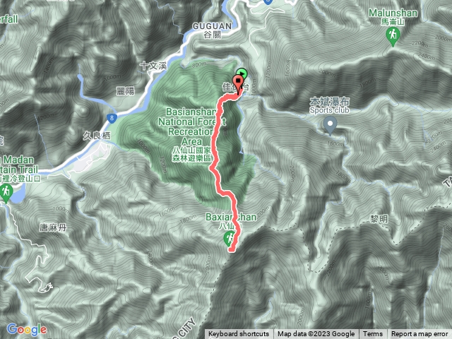 八仙山登山步道