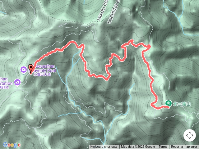 大雪山北三錐山