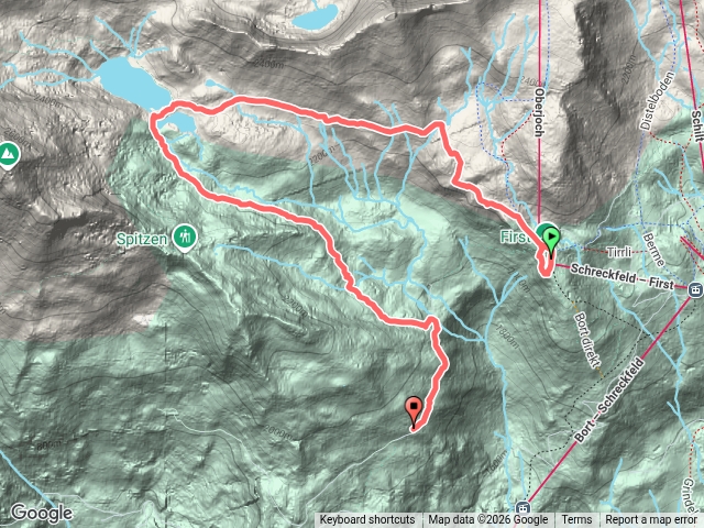 First > BACHALPSEE湖 健行