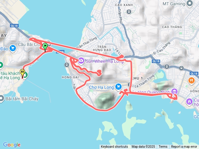 2025.12.11探索星號郵輪之旅越南下龍灣包車軌跡