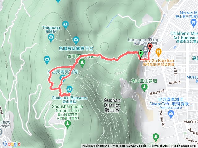 柴山雅座龍泉寺簡單路線