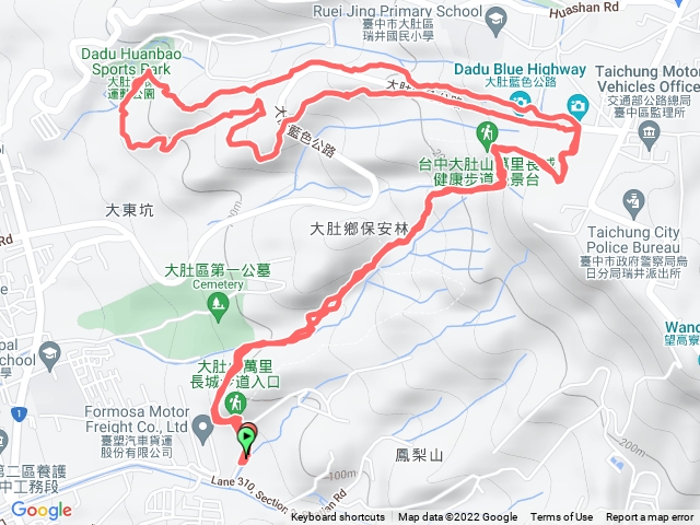 大肚萬里長城+環保公園南北線