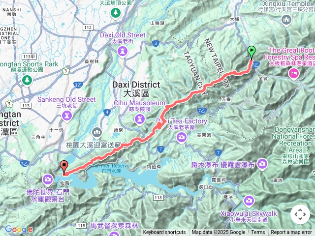 玉里五寮尖白石山石門水庫