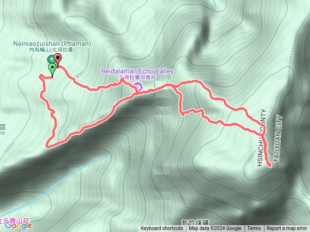 尖石北得拉曼神木水管路內鳥嘴山預覽圖