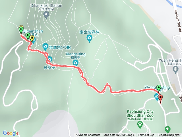 壽山南登山口-往返好漢亭-短程鍛鍊