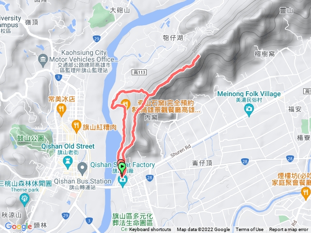 旗尾山到福美山，第一登山口上第三登山口下