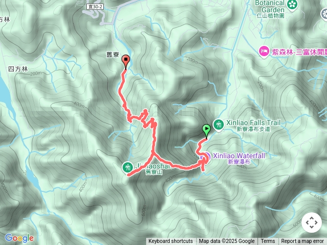 新舊寮瀑布、舊寮山