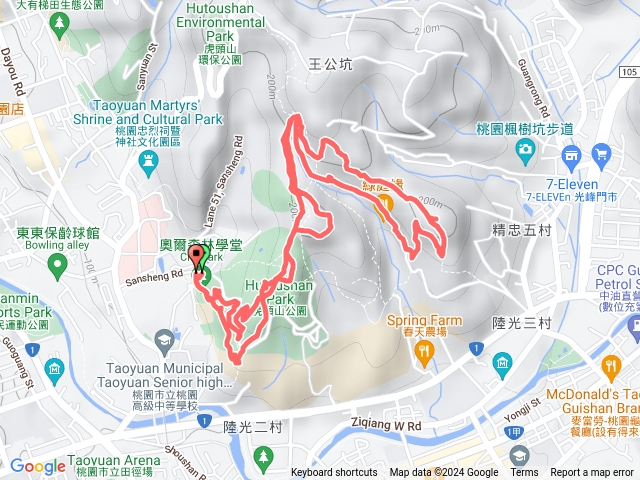 桃園虎頭山登山步道