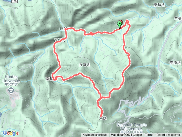 東勢格頭福德宮-九芎坑山-獅公髻尾山-伏獅山-玉桂嶺山O型