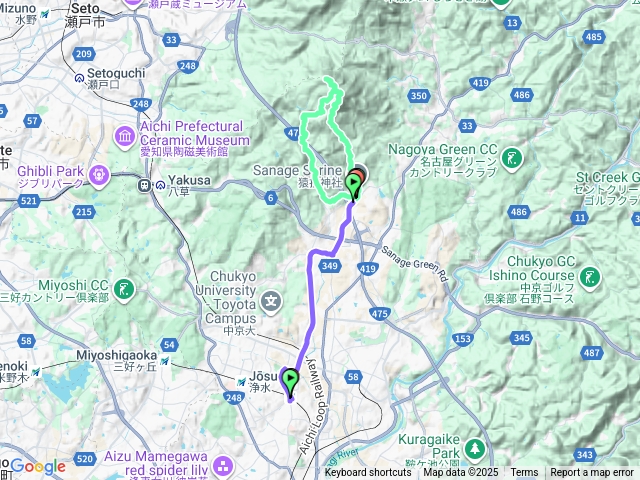 名古屋.猿投山.公車+步行.2025-08-23