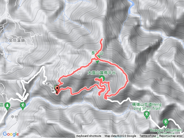 2023.5.28 台中，長壽山-大棟山-醜棟山-大雪山林道，O型走