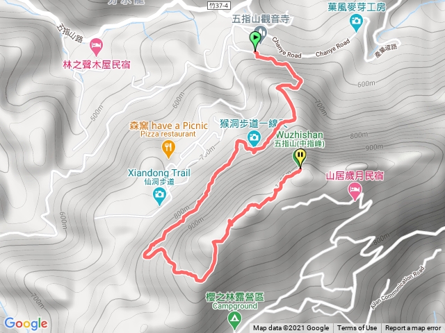 五指山橫向步道+五指稜線
