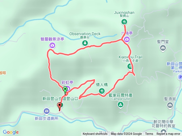 聚興山、新田登山步道