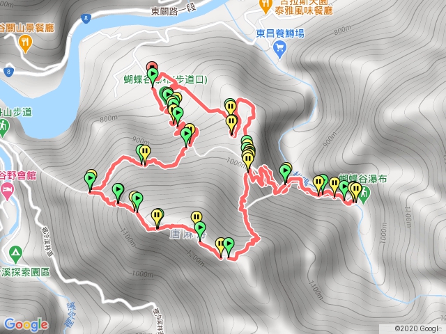 唐麻丹山+蝴蝶谷瀑布