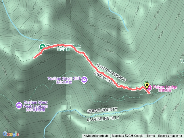 玉山西峰到塔塔加