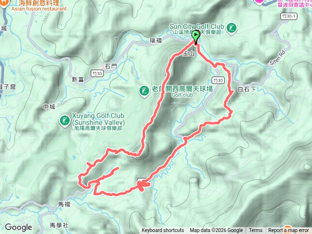 赤柯山東西獅頭山馬福山玉山連走