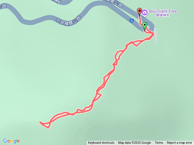 魯蛋卡拉賓山gpx預覽圖