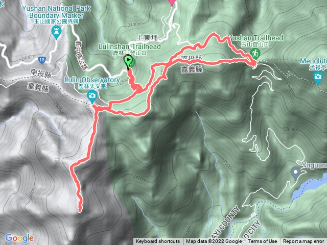 塔塔加五連峰-大鐵杉-玉山登山口