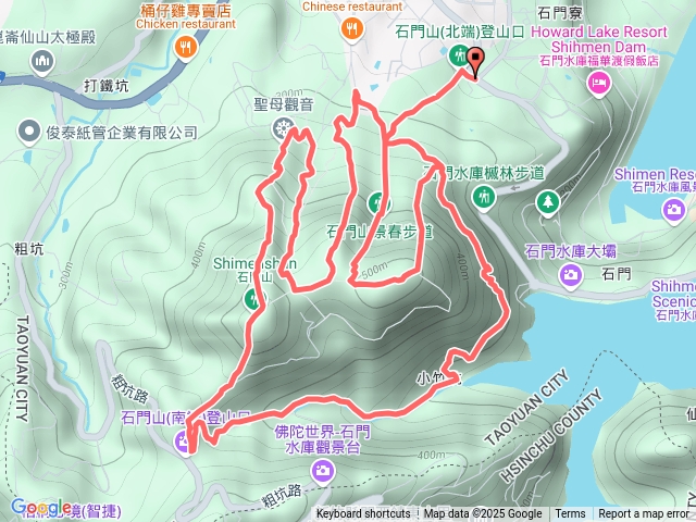 石門山三進三出六條上下成O型沒重複