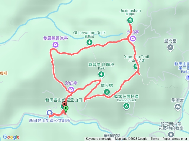 新田登山步道聚興山