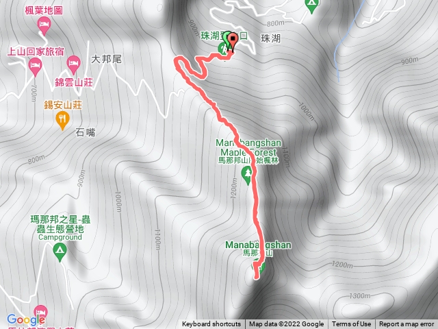 馬那邦山珠湖登山口