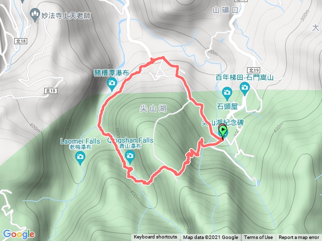 青山瀑布O型步道