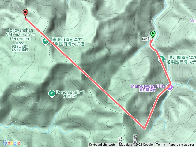 滿月圓.東滿步道.東眼山遊樂區