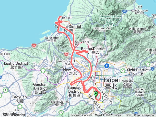 中和-淡水金色水岸自行車O型