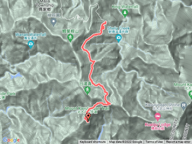 北大武山新登山口往返舊笩灣