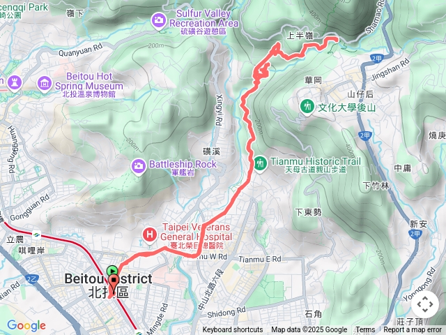 石牌捷運站半嶺步道