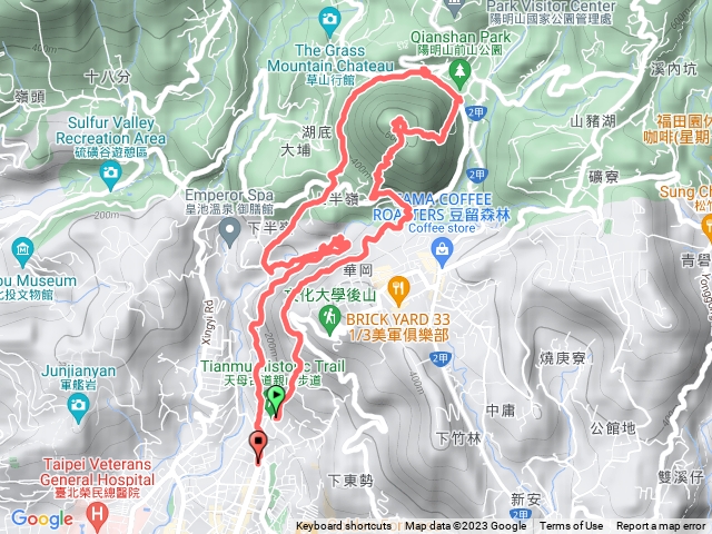 天母古道-紗帽山-橫嶺古道-翠峰瀑布-天母