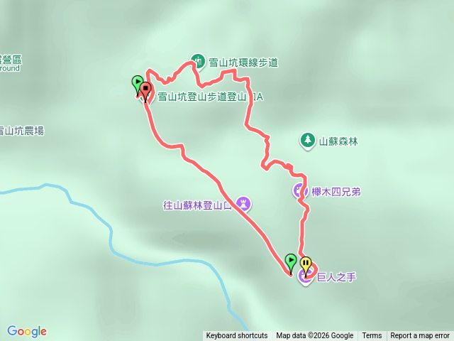 雪山坑環線步道預覽圖
