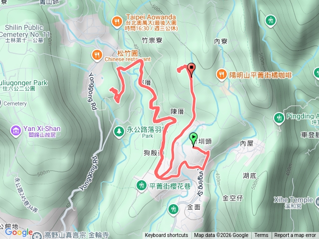 20260315玉皇宮-客官農場-崙子尾-青礐山-內寮山(騎車爬山)