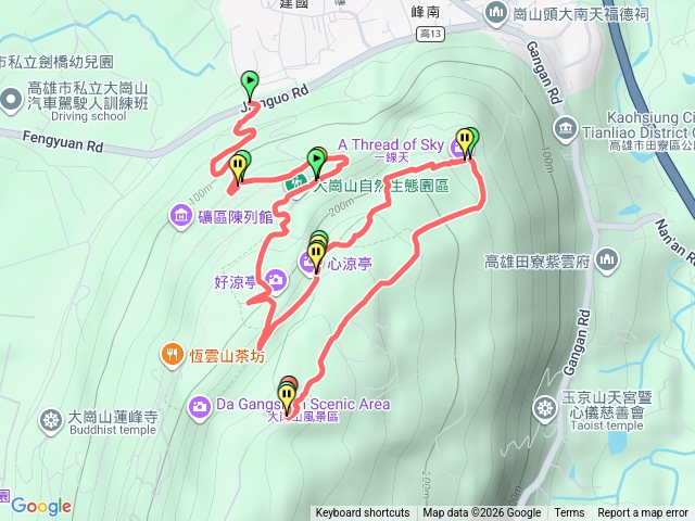 大崗山生態園區至盤龍峽谷至三角預覽圖