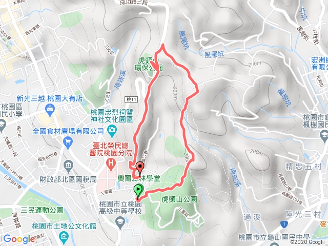 20200422虎頭山巡山路線