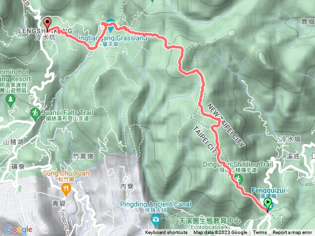 楓櫃嘴-擎天岡-冷水坑-登山健行