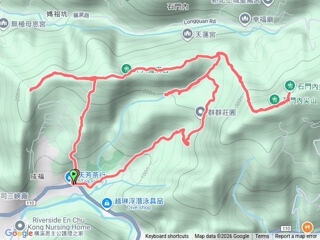 成福山.十八羅漢岩.石門內尖山環狀預覽圖