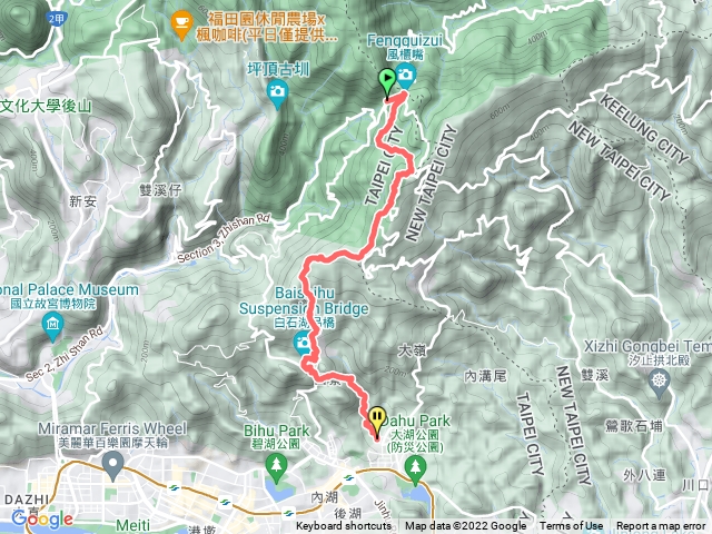 2022.11.20－臺北大縱走第四段：風櫃口至中華科大