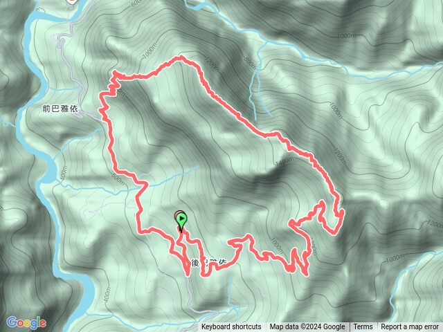 勃子山走矢場谷20241025