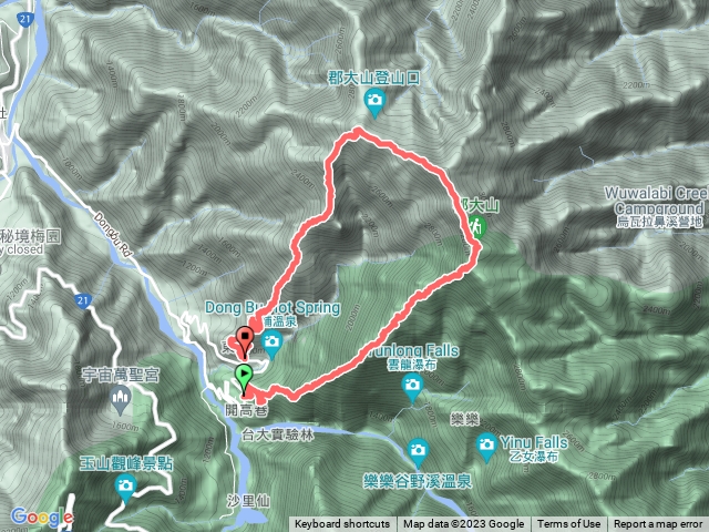 單攻郡大山，東埔上開高下