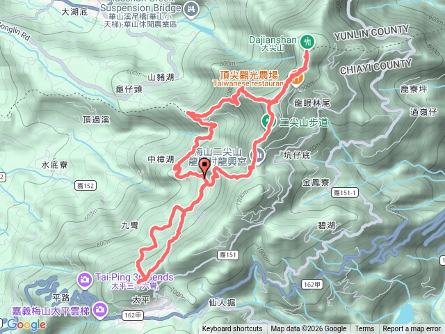 嘉義大眾爺廟(大坪古道、學生古道、隆興宮步道、華山4-2號步道)預覽圖