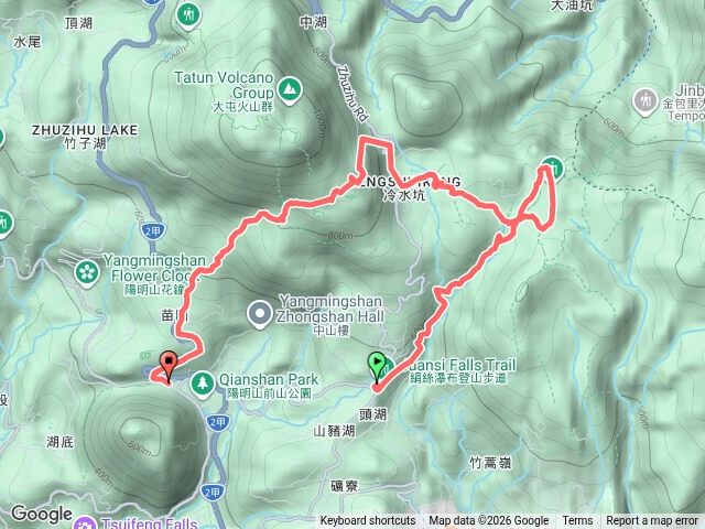 絹絲瀑布.擎天崗.冷水坑.夢幻湖.苗圃登山口預覽圖
